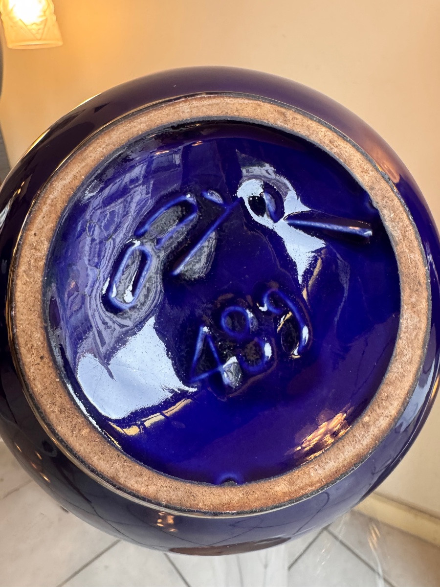 Art Deco Vase Signed Odyv 489 / Odette Berlot And Yvonne Mussier ( Vierzon 1930 ) -photo-7