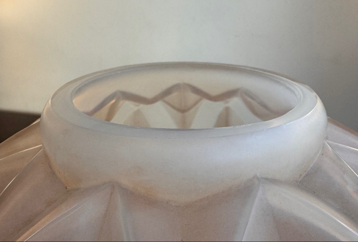 Art Deco Vase « prisme » Model Signed A. Hunebelle And R. Cognéville ( Art Deco Vases 1930 ) -photo-6