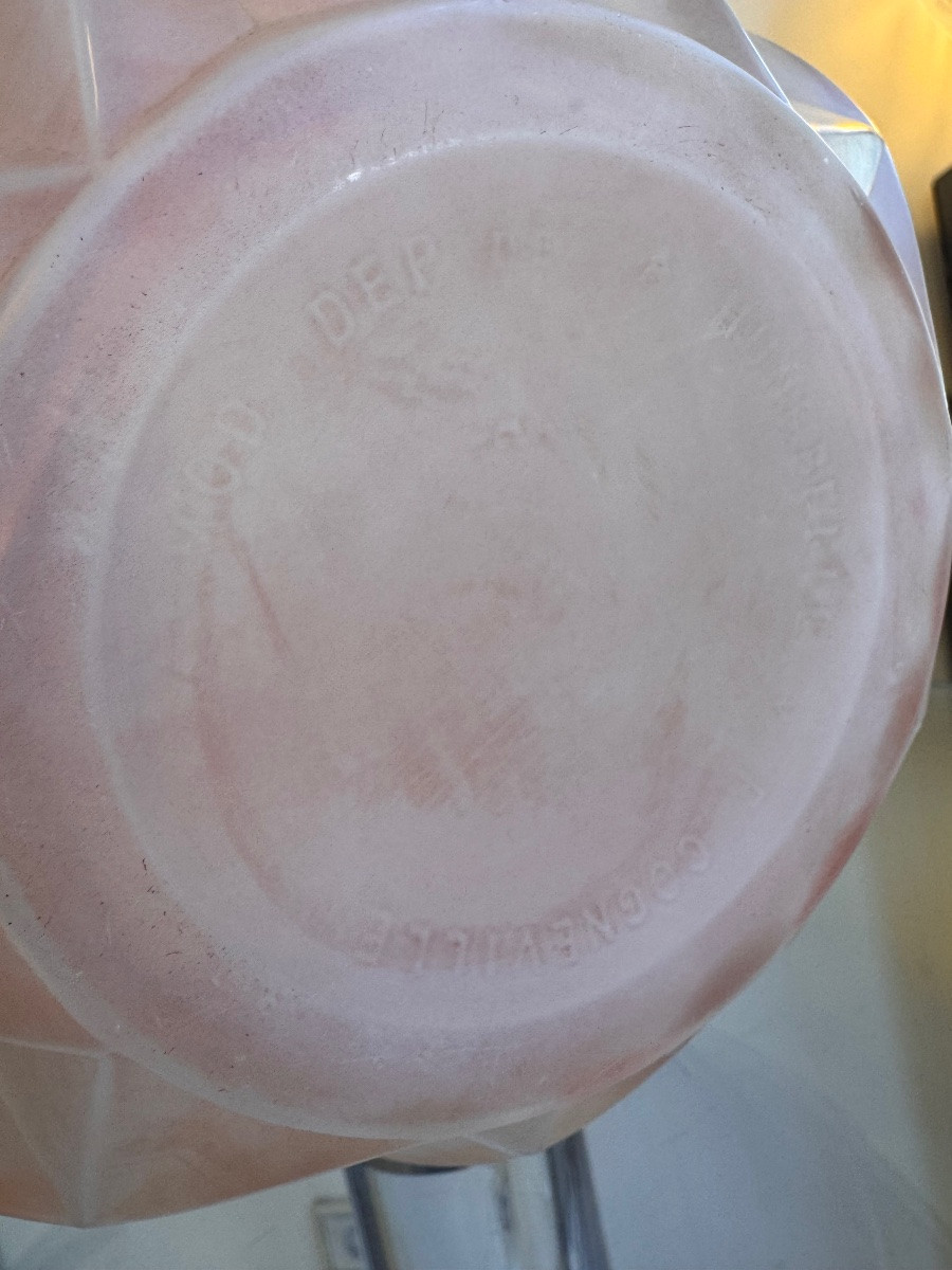 Art Deco Vase « prisme » Model Signed A. Hunebelle And R. Cognéville ( Art Deco Vases 1930 ) -photo-8