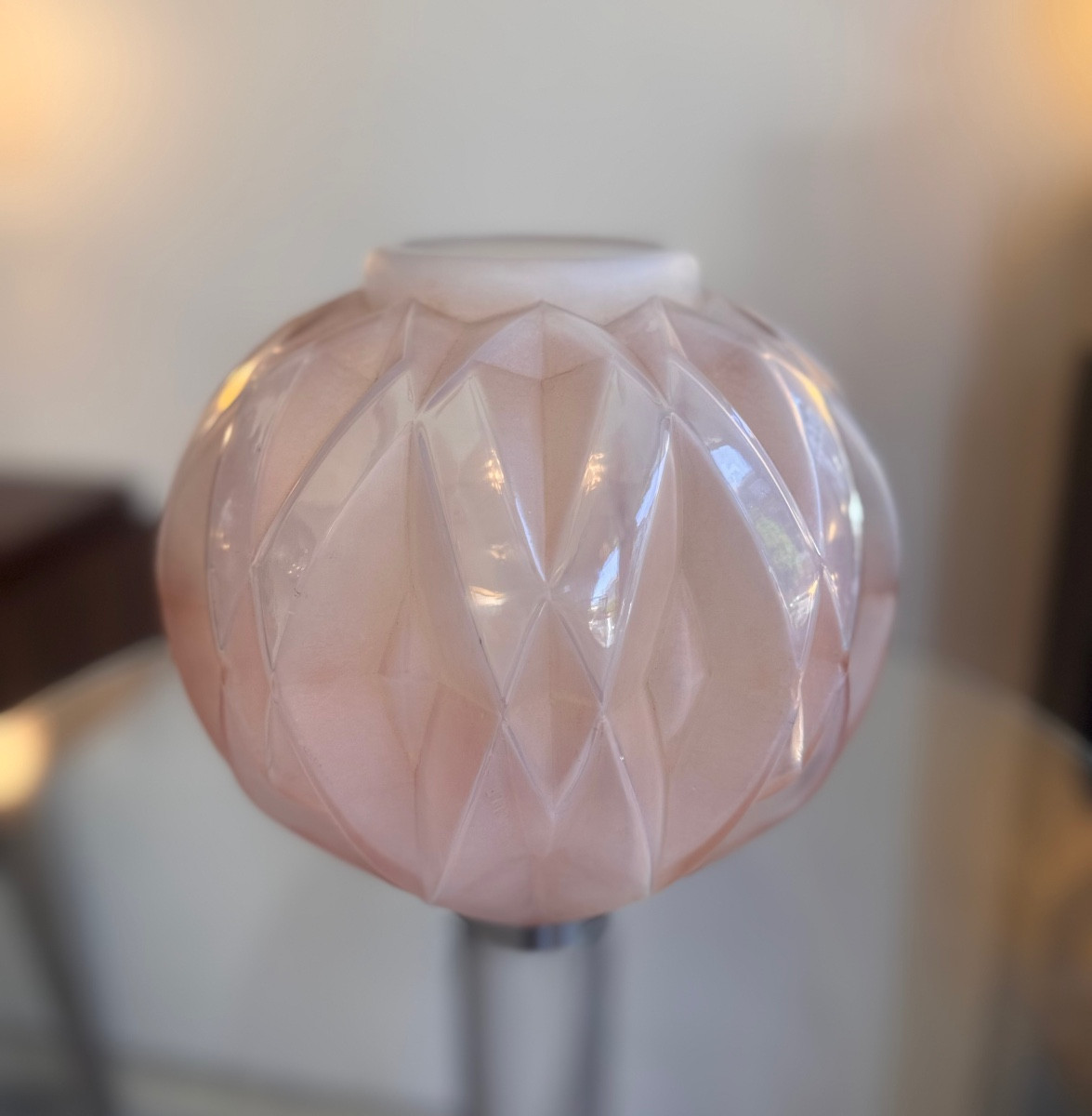 Art Deco Vase « prisme » Model Signed A. Hunebelle And R. Cognéville ( Art Deco Vases 1930 ) 