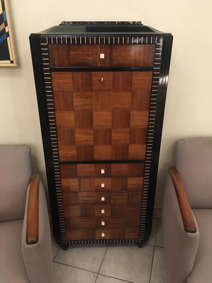 Secrétaire à Abattant Art Deco De La Maison D.i.m (cat: Mobilier - Secrétaires Art Déco 1930)