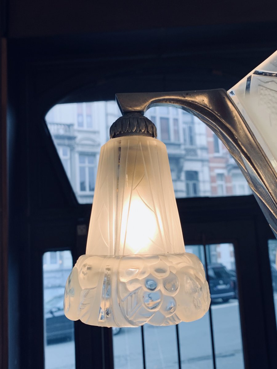 Chandelier Art Deco Glassware Hanots (cat: Chandeliers Art Deco 1930)-photo-6