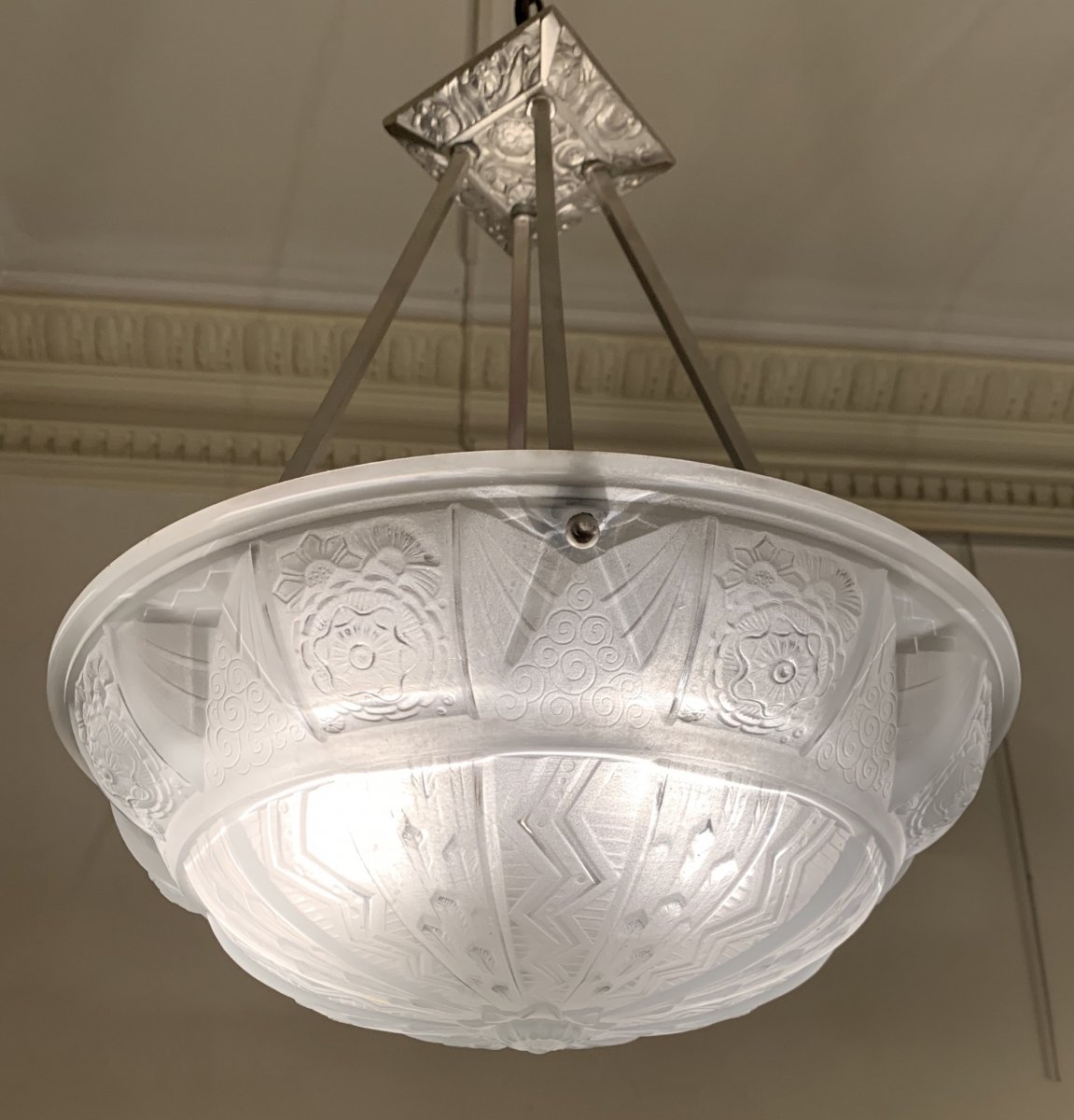 Pendant Lamp - Ceiling Lamp Art Deco Müller Frères (cat: Art Deco Chandeliers 1930)-photo-3