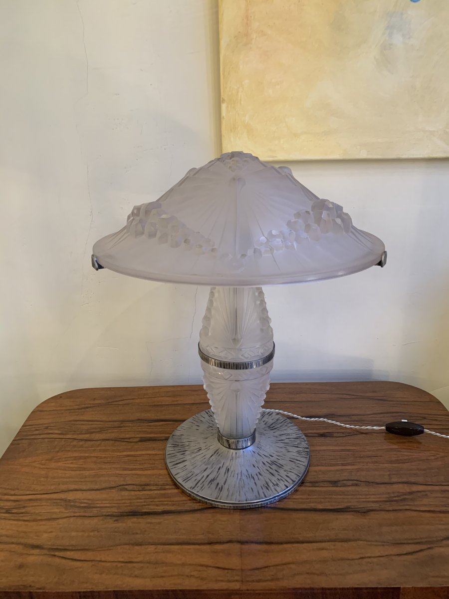 Extremely Rare Art Deco Lamp -photo-3