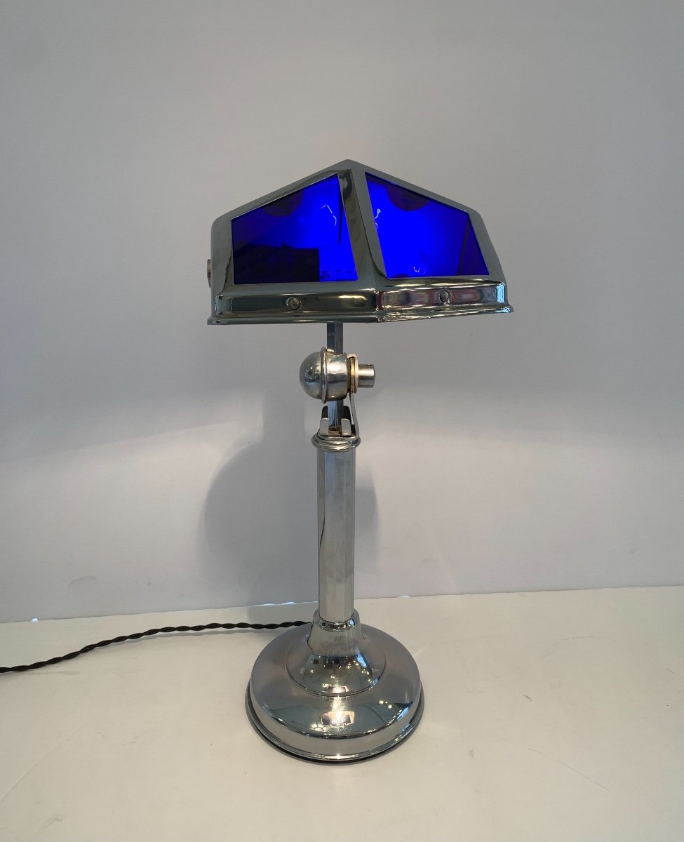 Telescopic And Adjustable Art Deco Desk Lamp 