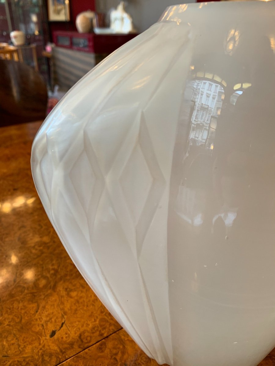 Rare Vase Art Déco Modèle « AMPHORE«  Signé André Hunebelle ( Vases Art Deco 1930 ) -photo-5
