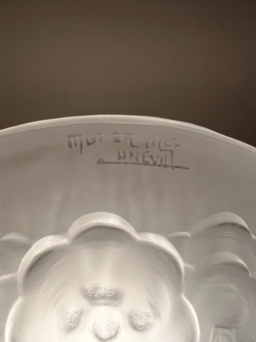 Superb Pair Of Art Deco "floral Bouquet" Sconces Signed Müller Frères (art Deco Sconce)-photo-7