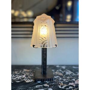 Magnificent Art Deco Table / Desk Lamp Signed Müller Frères (art Deco Lamp 1930)