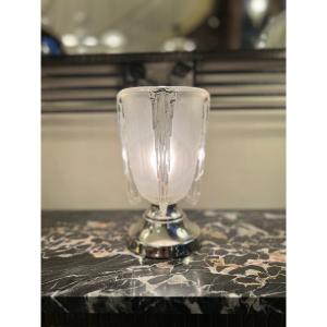Art Deco Occasional / Table Lamp Ezan (jean Gauthier) “stalactites” (art Deco Lamps 1930