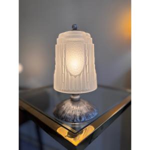 Lampe à poser / Veilleuse Art Déco * Skyscraper * Signée Müller Frères ( lampes art deco 1930 )