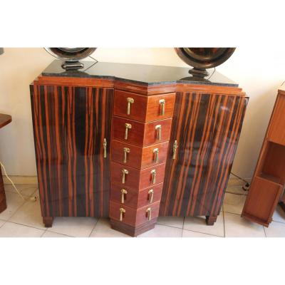 Buffet Art Deco En ébène De Macassar Et Acajou (catégories: Buffets art déco)