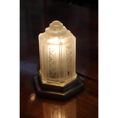 Lamp Art Deco Signed Sabino Epoque 1930 (category: Lamps Art Deco)