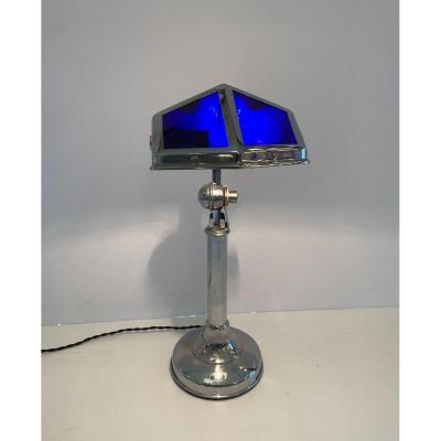 Telescopic And Adjustable Art Deco Desk Lamp 