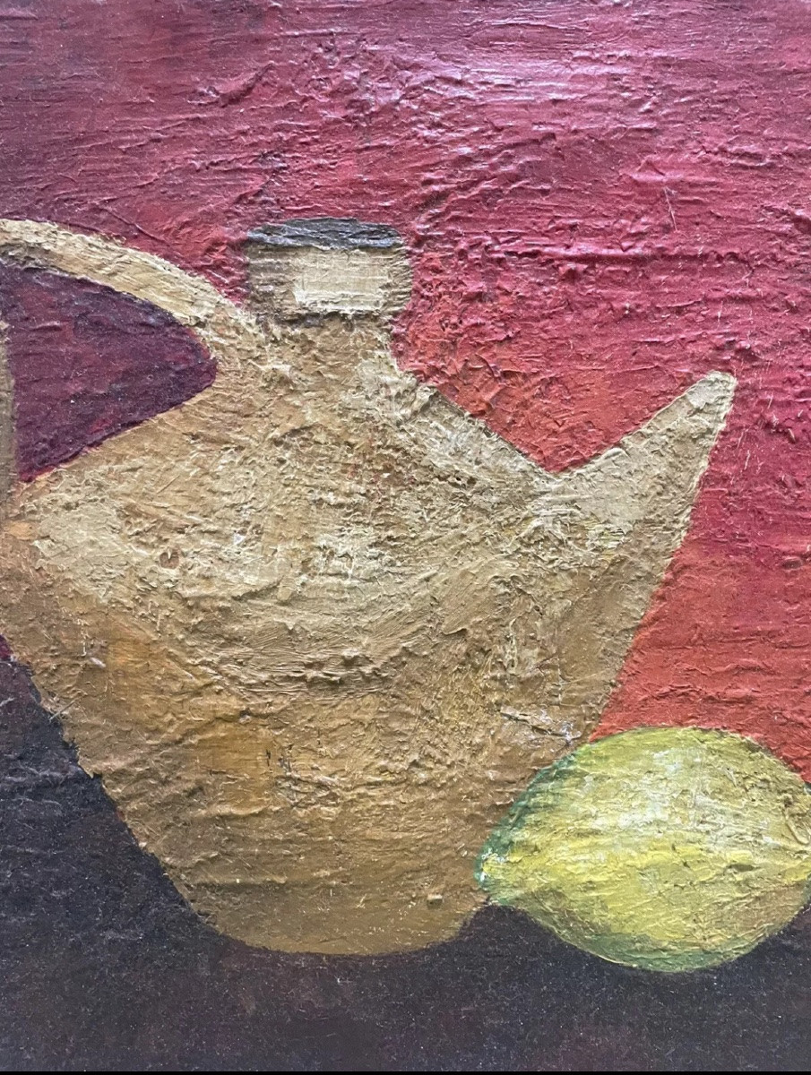 Still Life With Lemon, 1954, Signed Maïus-photo-3