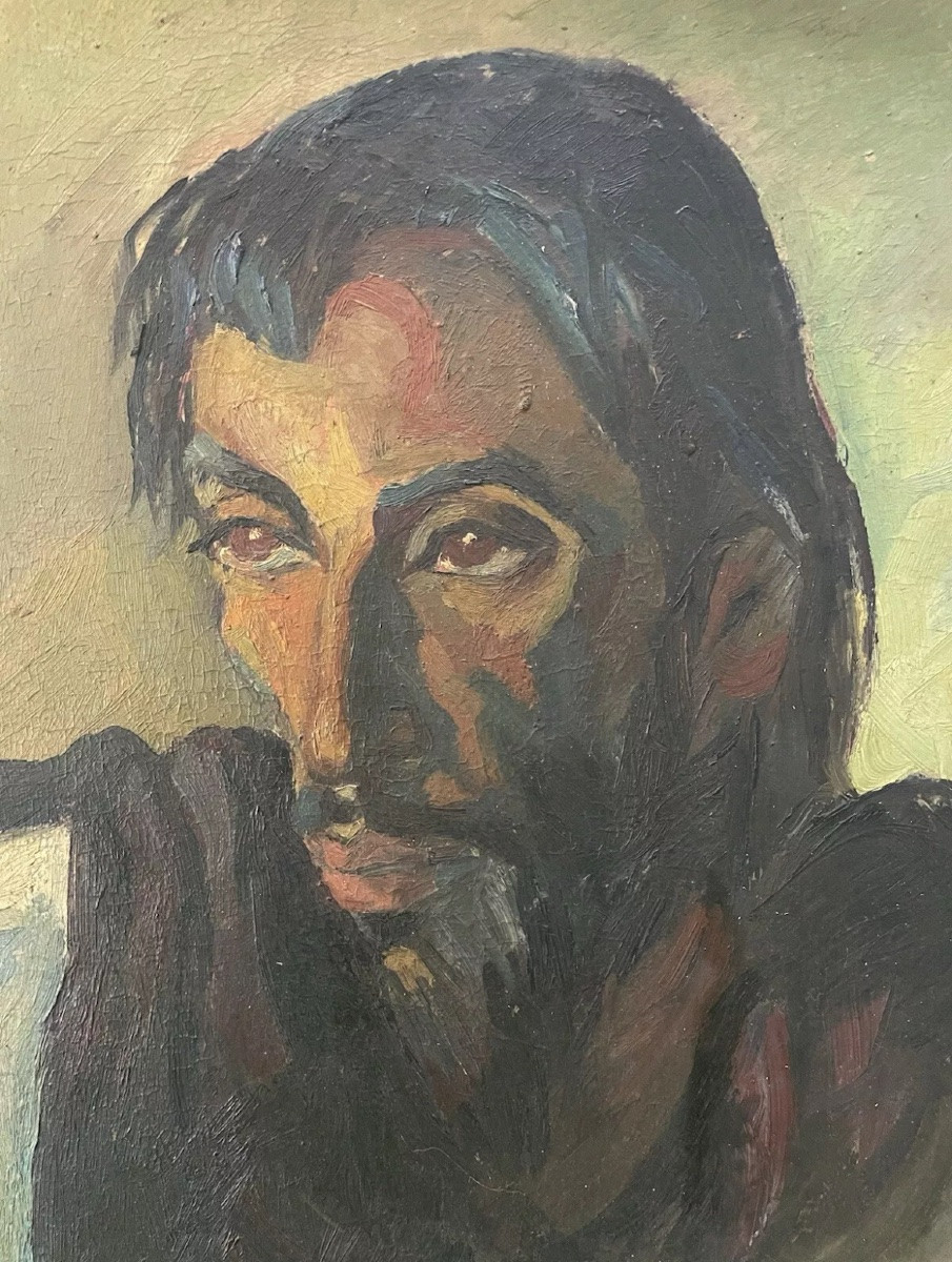 Portrait Of A Man By Myrto Debard 20th Century-photo-2
