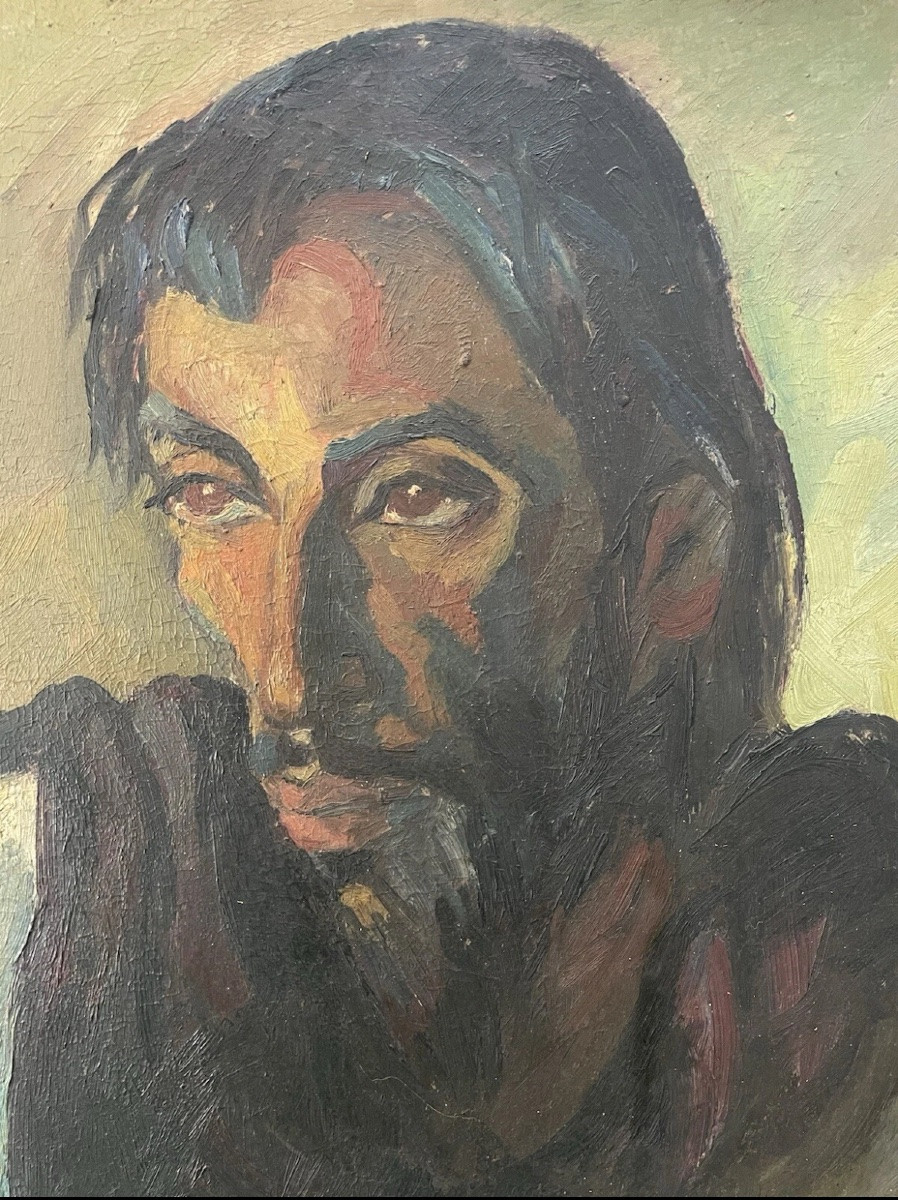 Portrait Of A Man By Myrto Debard 20th Century-photo-2