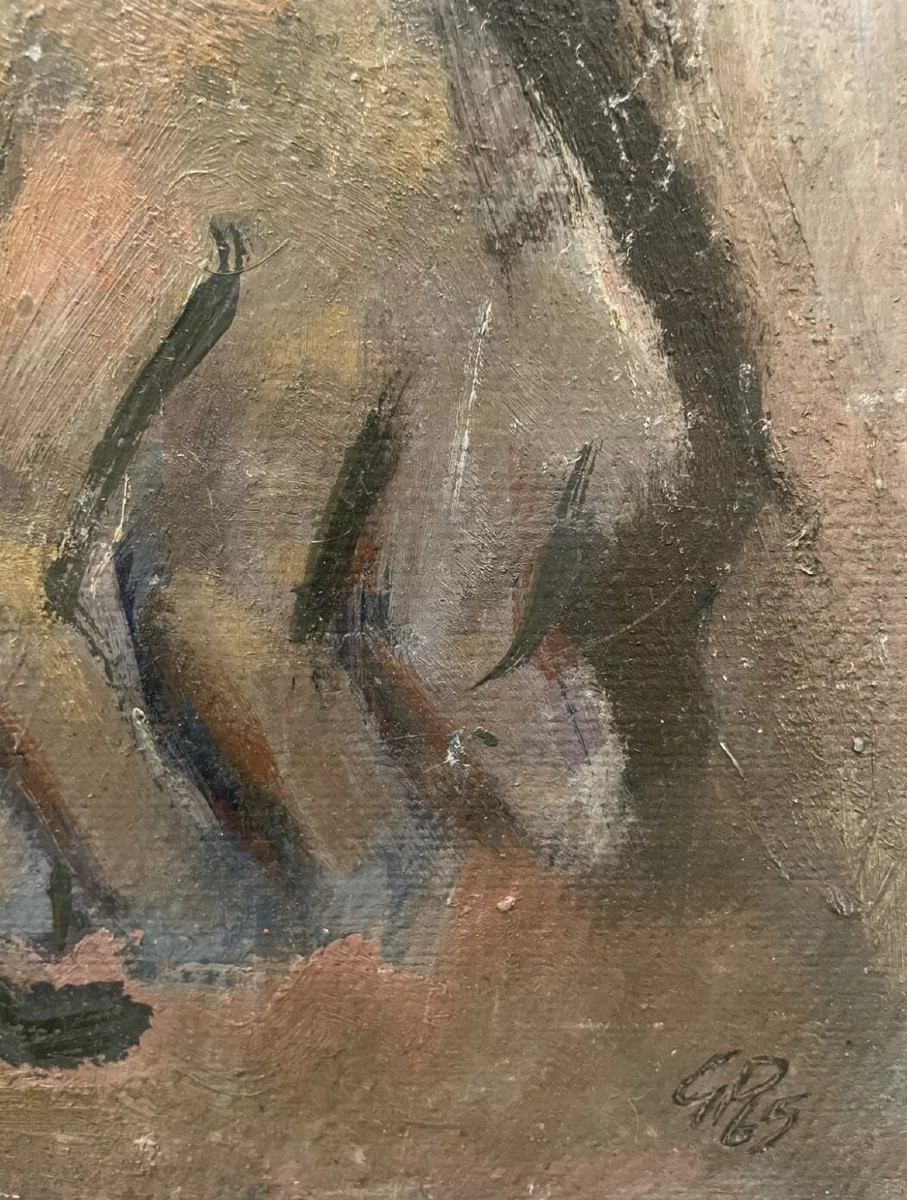 Cubist Portrait Painting 1965-photo-1