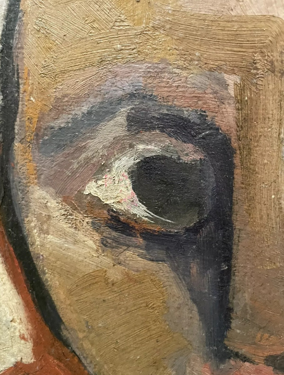 Cubist Portrait Painting 1965-photo-4