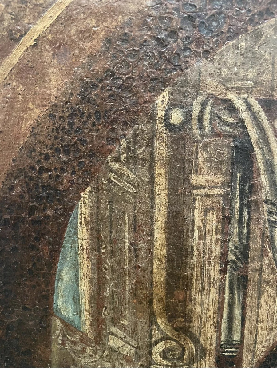Pieta Painting 17th Century Virgin From Las Angustias De Granada-photo-1