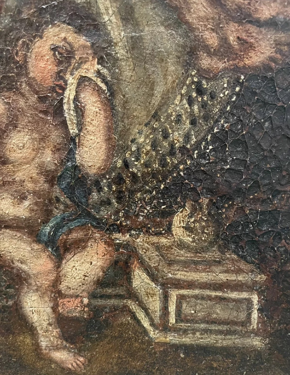 Pieta Painting 17th Century Virgin From Las Angustias De Granada-photo-4
