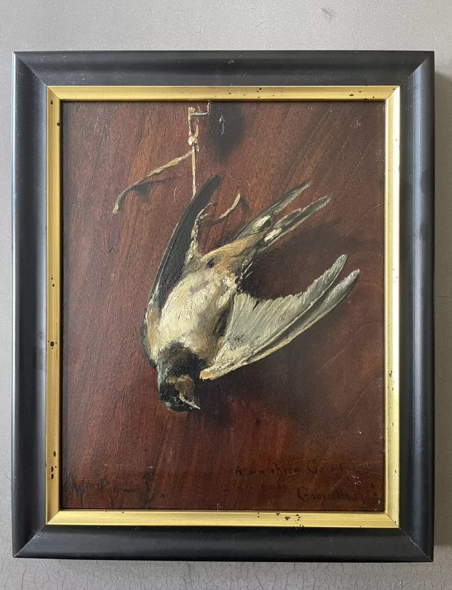 Still Life With Bird, Hunting, Marius Roy 