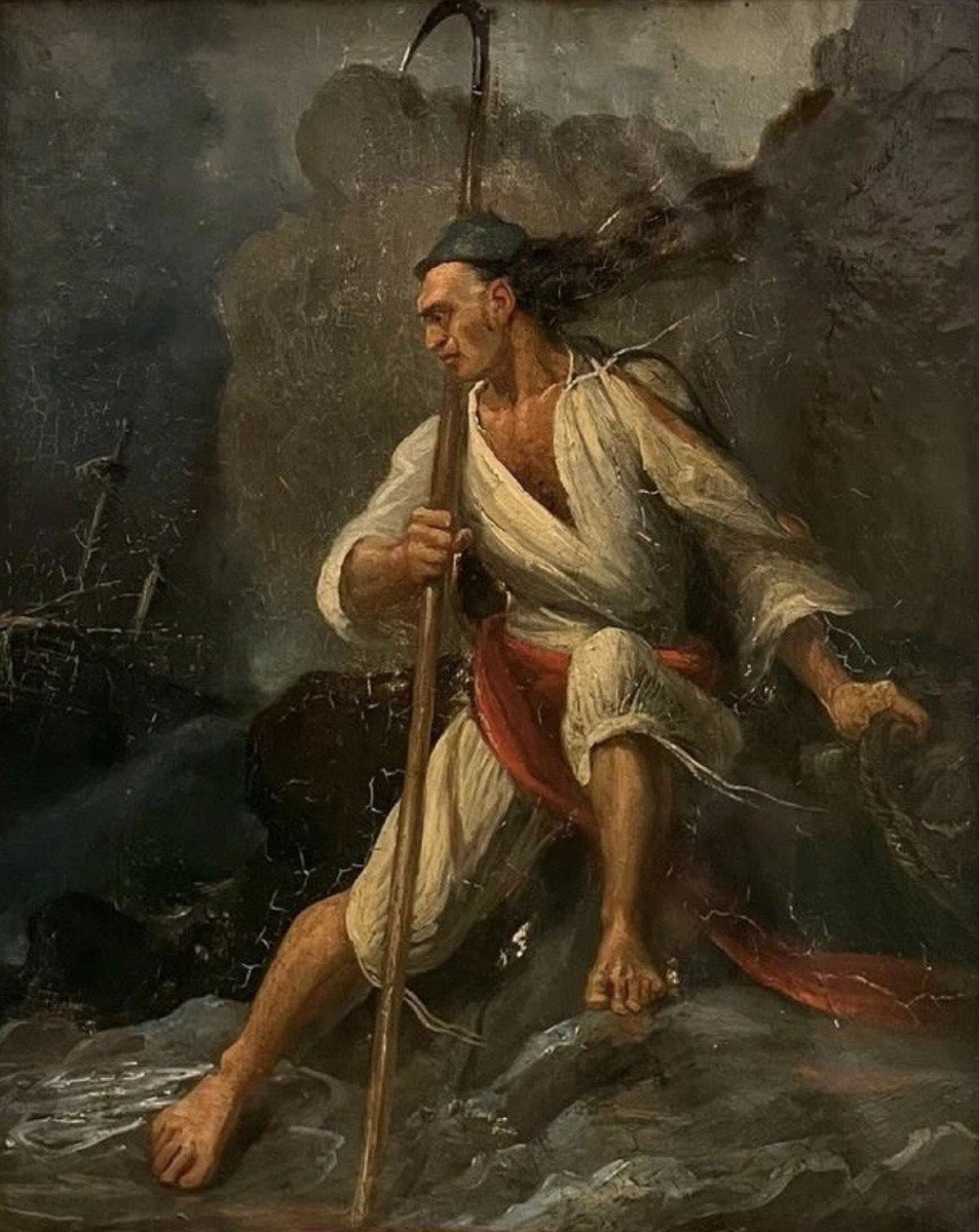 Wrecker, 19th Century Painting-photo-2