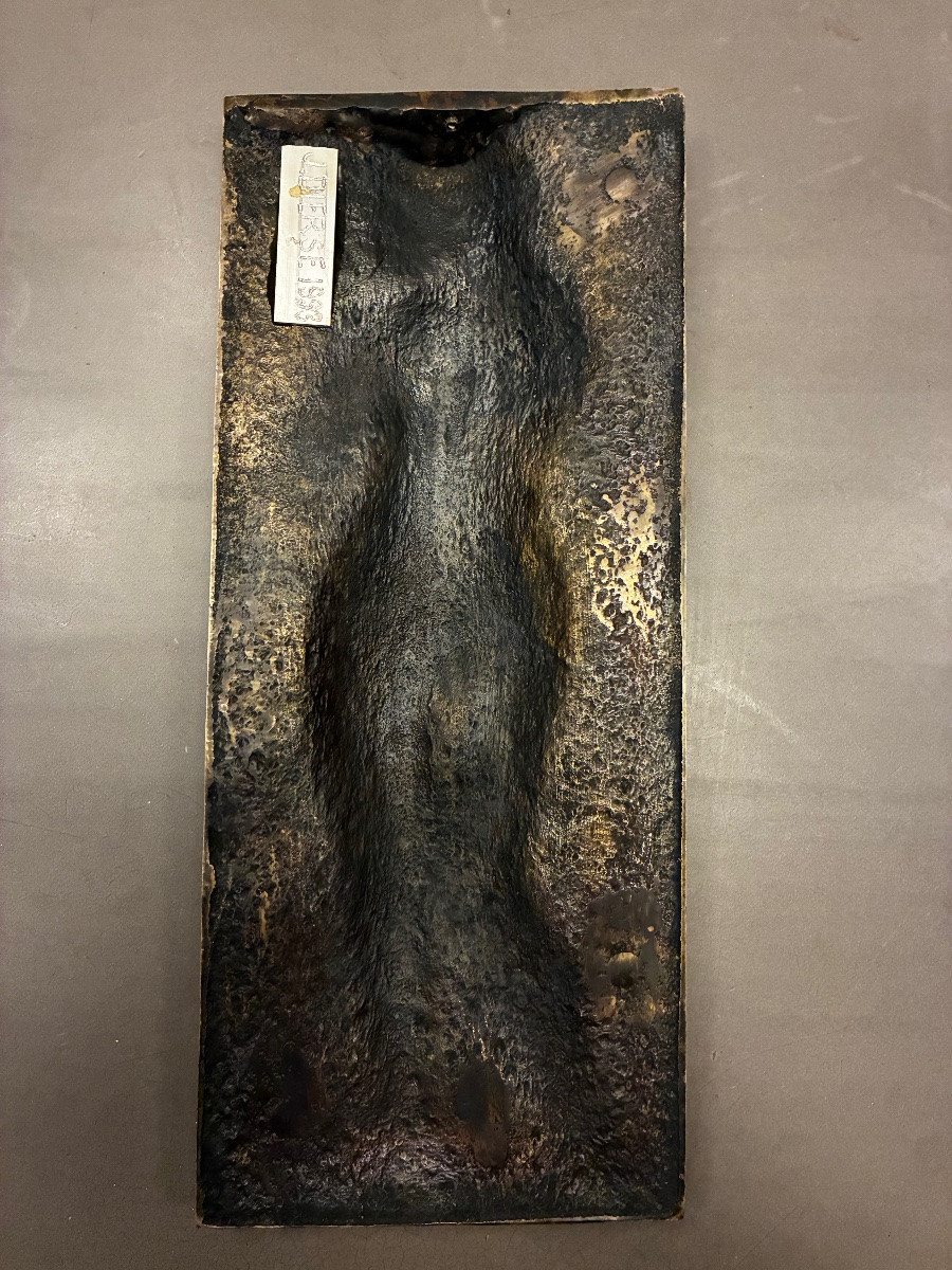 20th Century Bronze Bas-relief Sculpted Wall Panel-photo-7