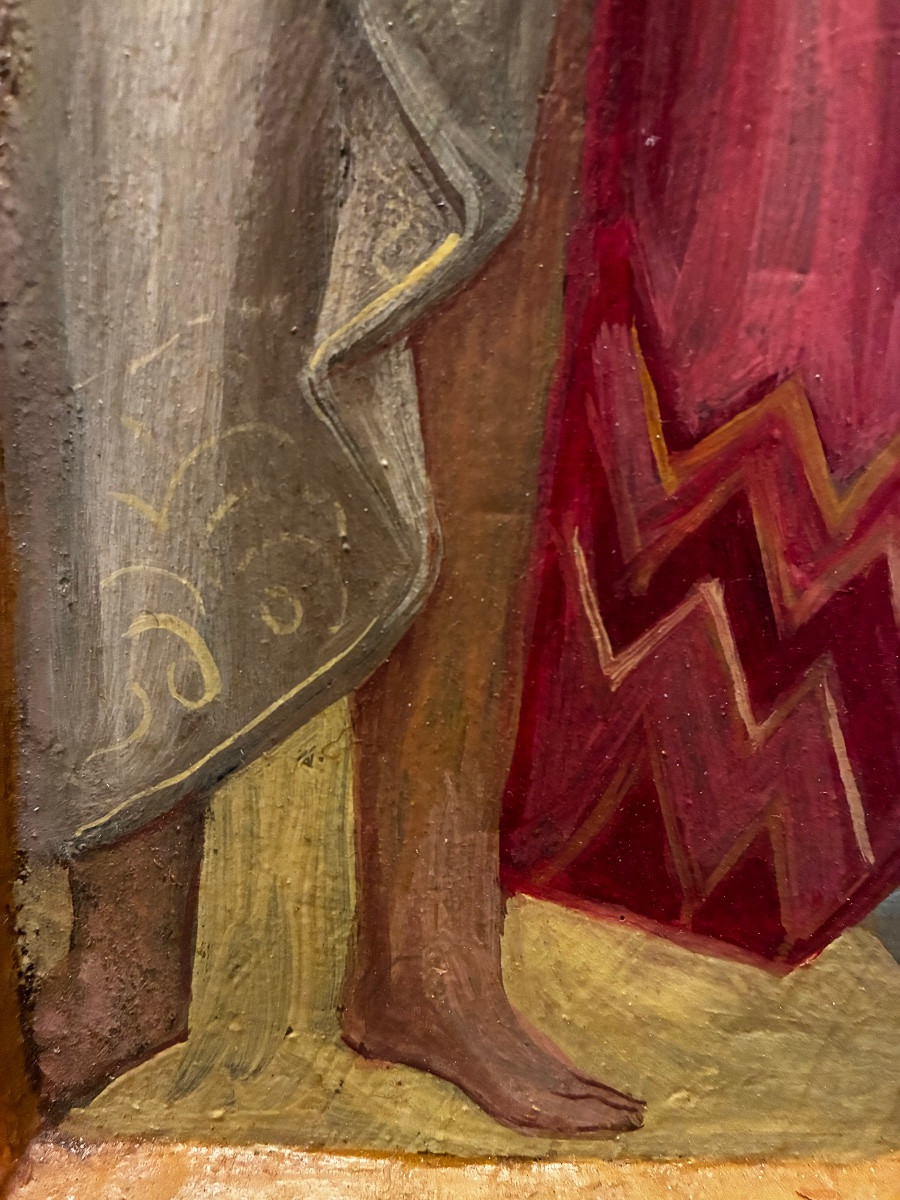 Orientalist Scene Painting Signed Sergeff, 20th Century-photo-4