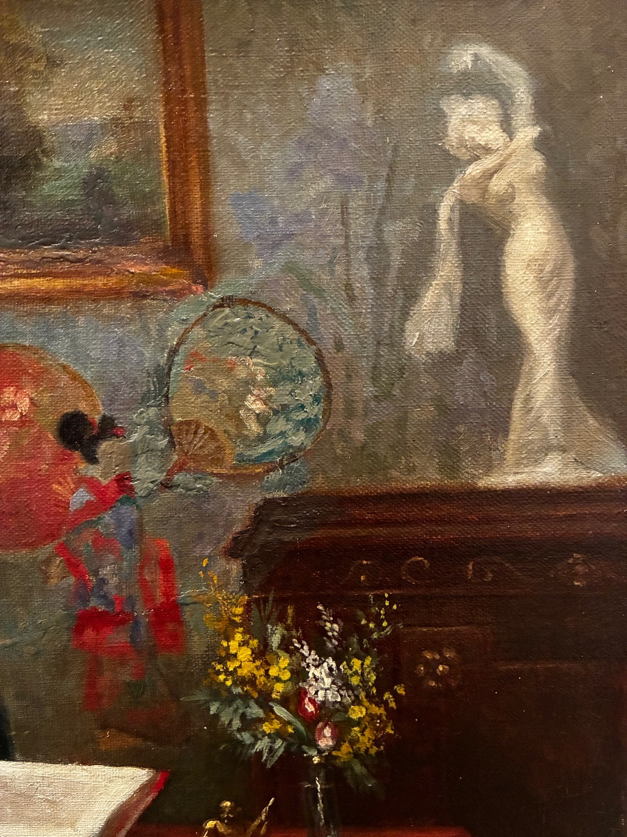 Scène d’intérieur japonisante, GP Masure 1908-photo-1