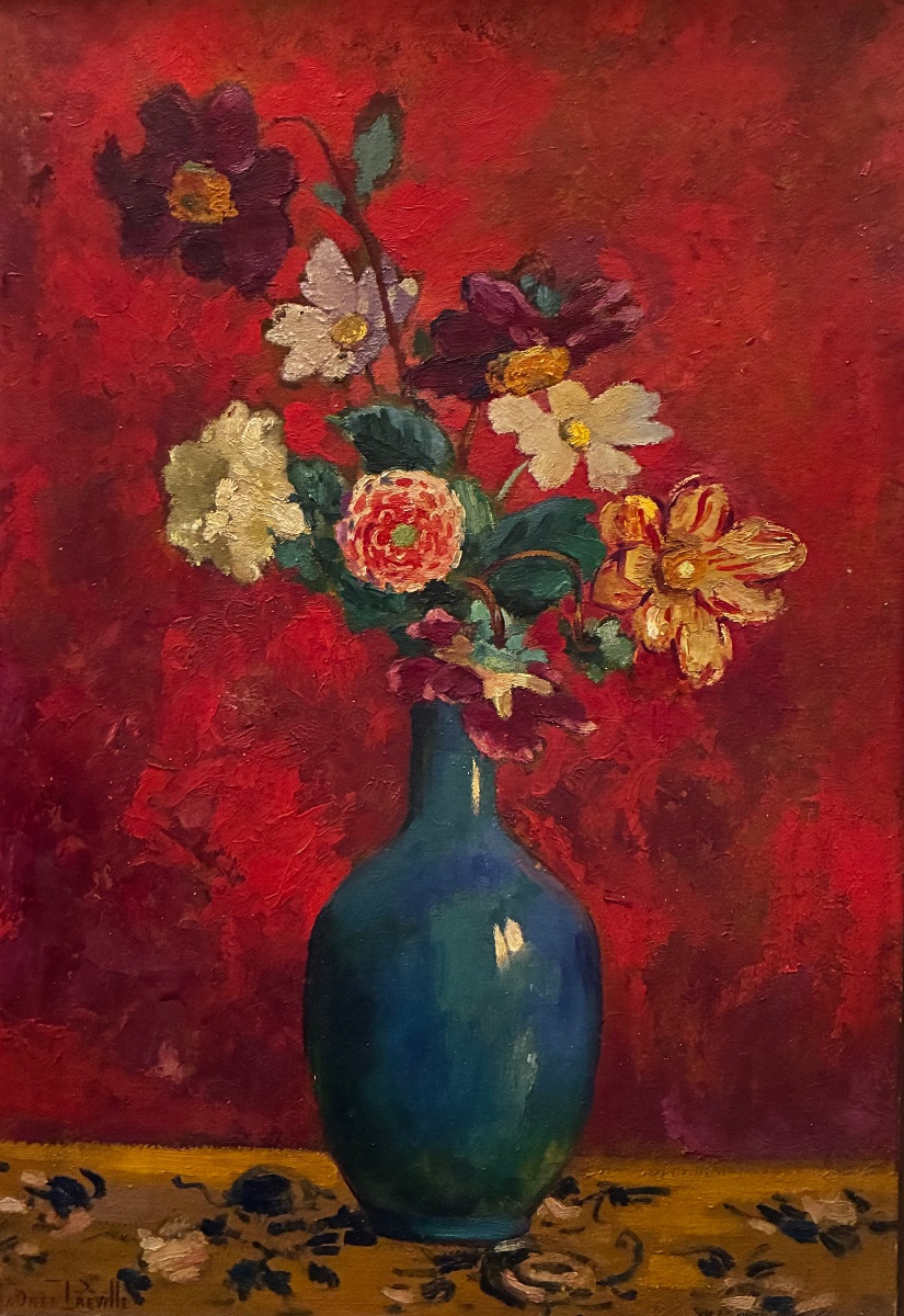 Still Life By Andrée Préville, Late 19th/early 20th Century-photo-2