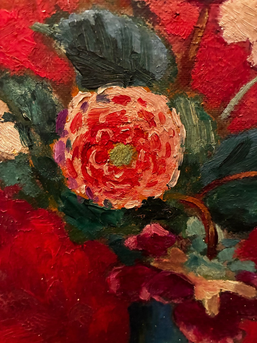 Still Life By Andrée Préville, Late 19th/early 20th Century-photo-4