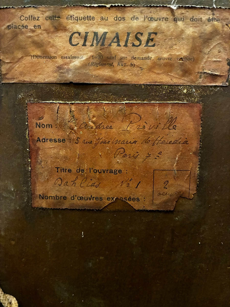 Still Life By Andrée Préville, Late 19th/early 20th Century-photo-7