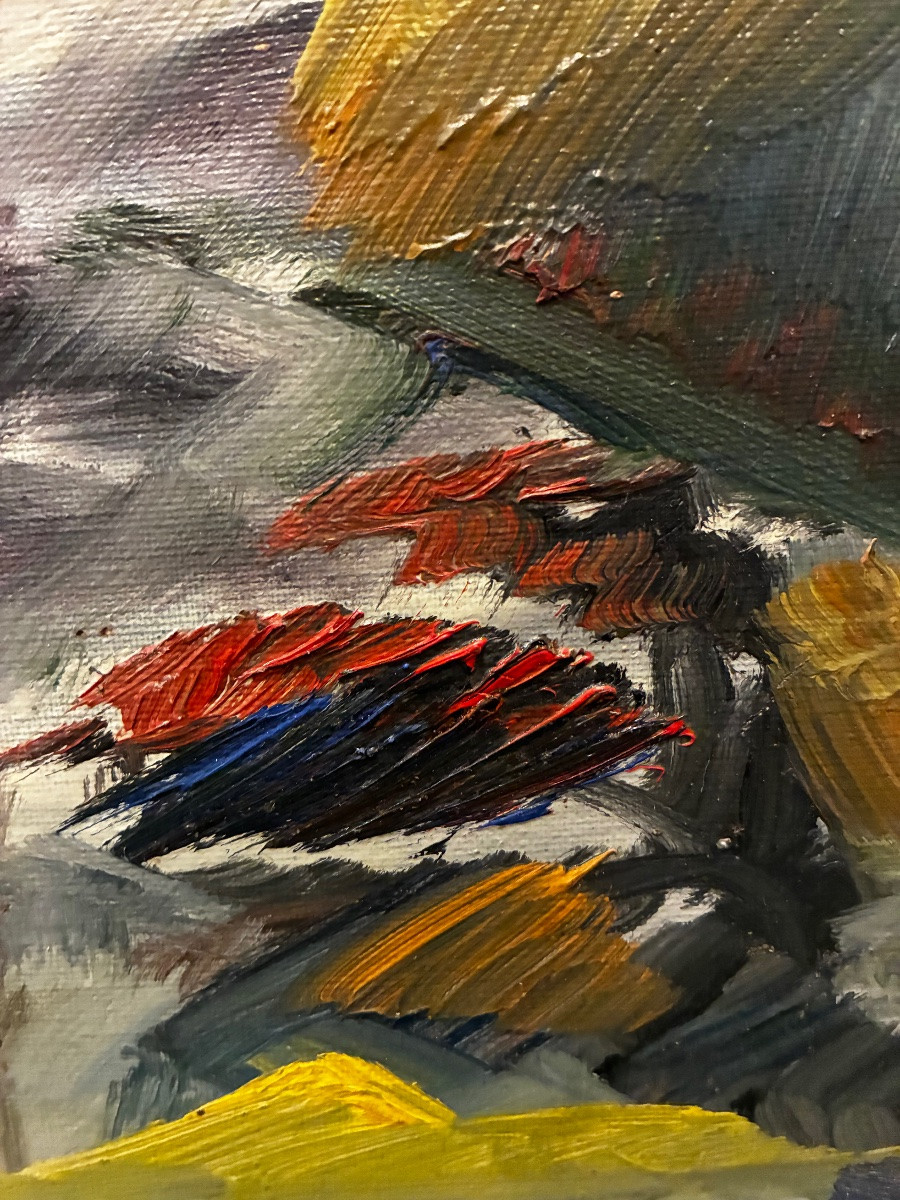 Tableau cubiste Marcel Letassey 1958-photo-4