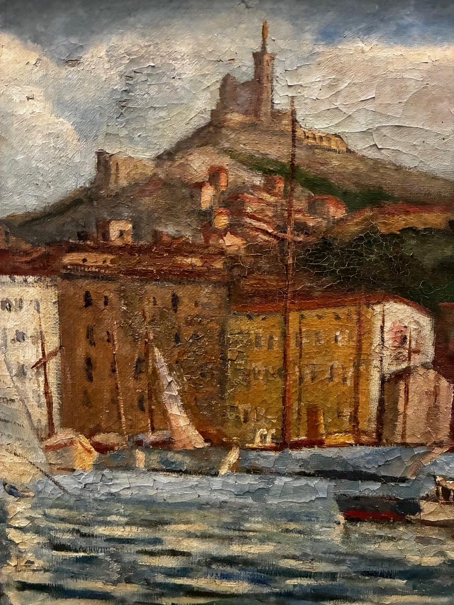 Vue du vieux port de Marseille, XXe-photo-2