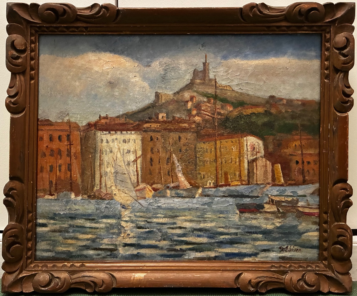 Vue du vieux port de Marseille, XXe