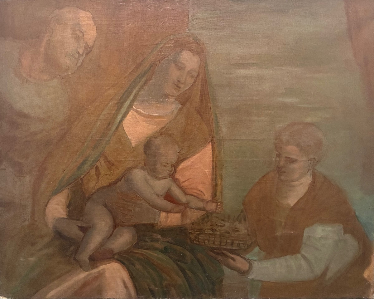 Painting Of The Madonna And The Holy Family -photo-2