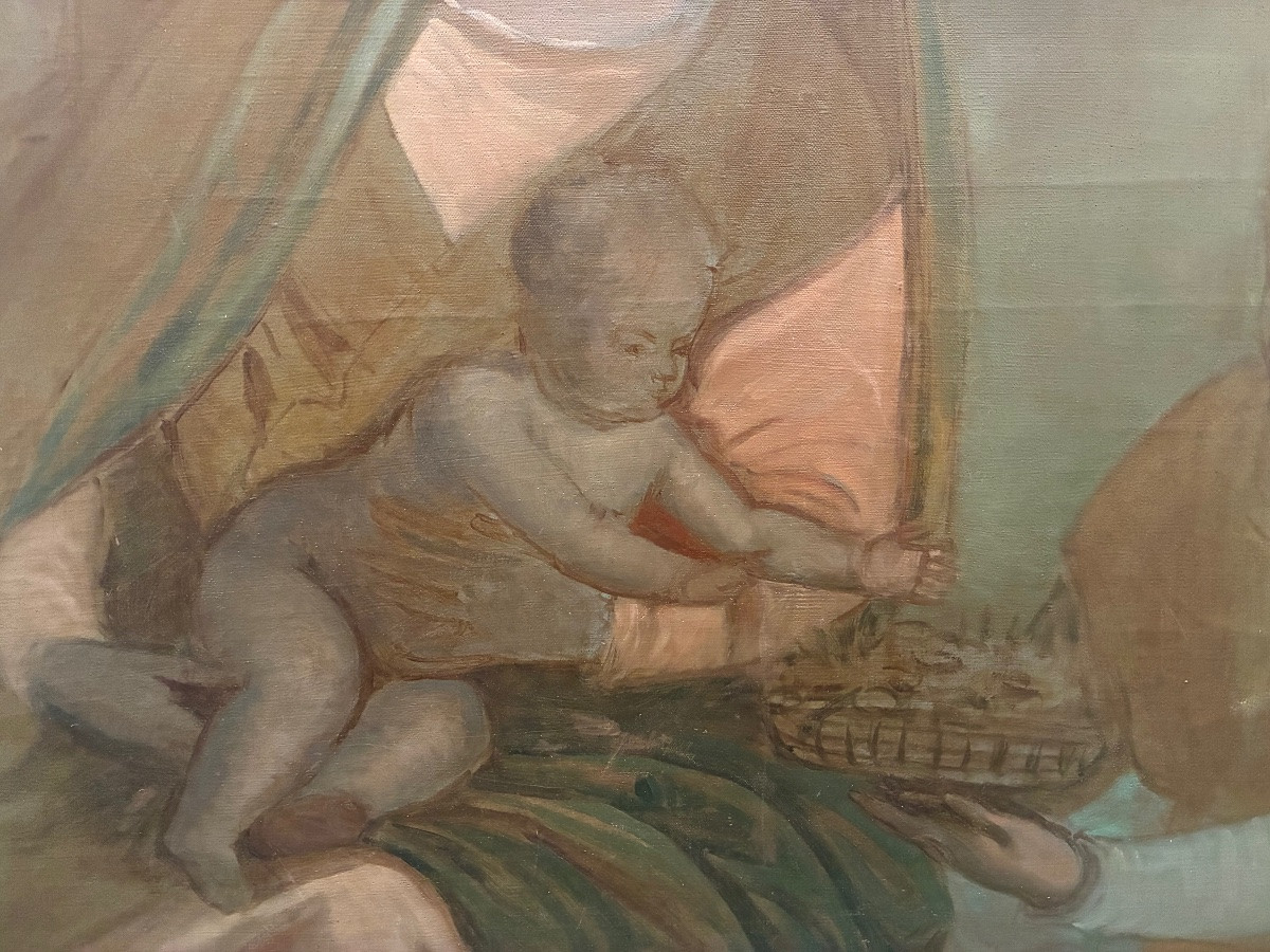 Painting Of The Madonna And The Holy Family -photo-2