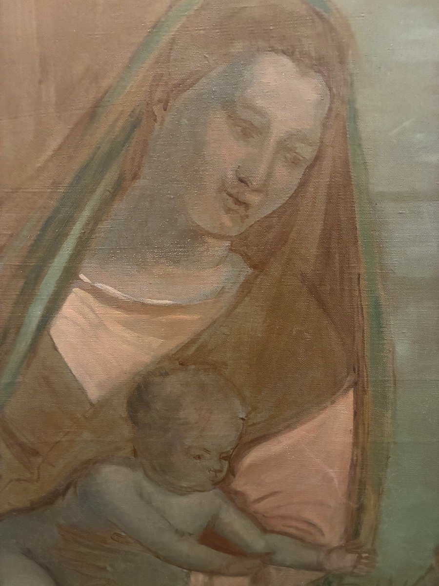 Painting Of The Madonna And The Holy Family -photo-3