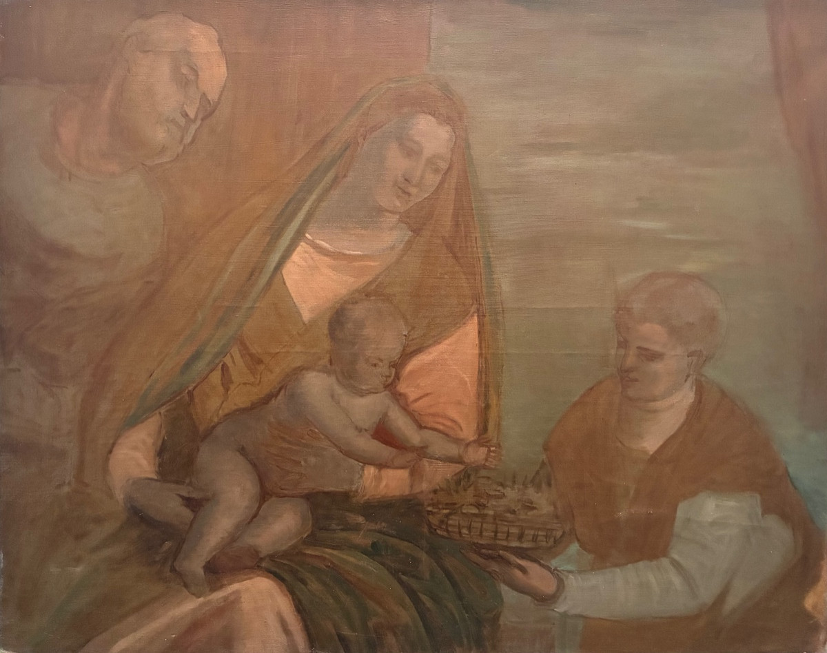 Painting Of The Madonna And The Holy Family 