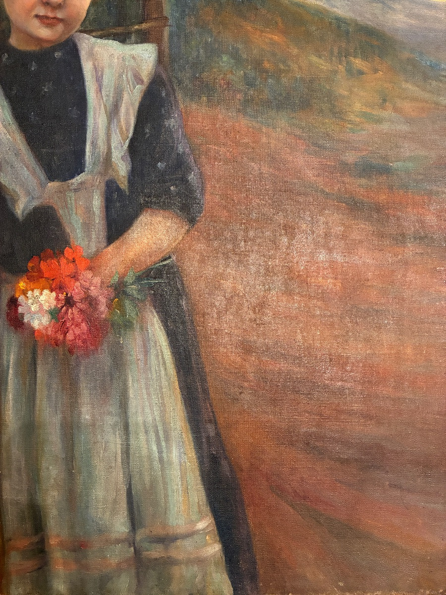 La petite fille au bouquet de fleurs, 1911-photo-4