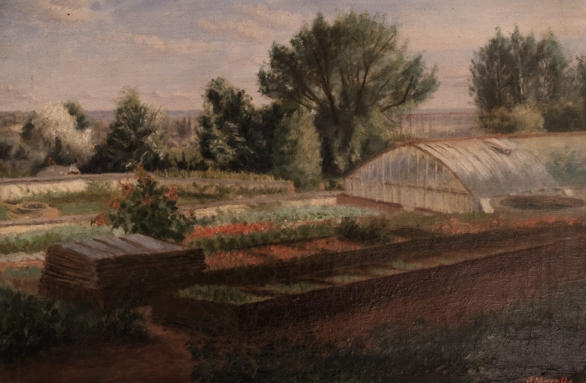 The Vegetable Garden At Château d'Aguessseau, Marette 1902-photo-2