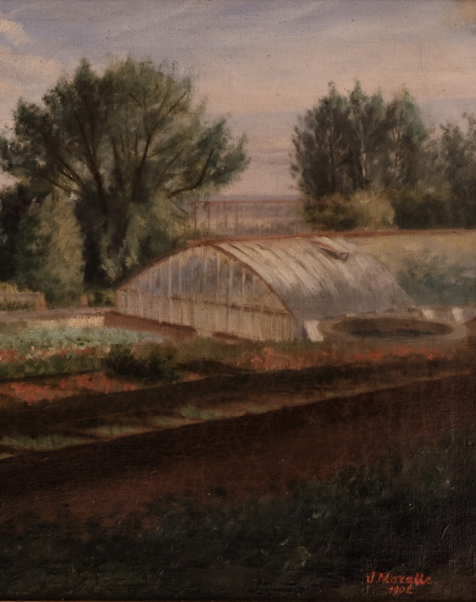 The Vegetable Garden At Château d'Aguessseau, Marette 1902-photo-3
