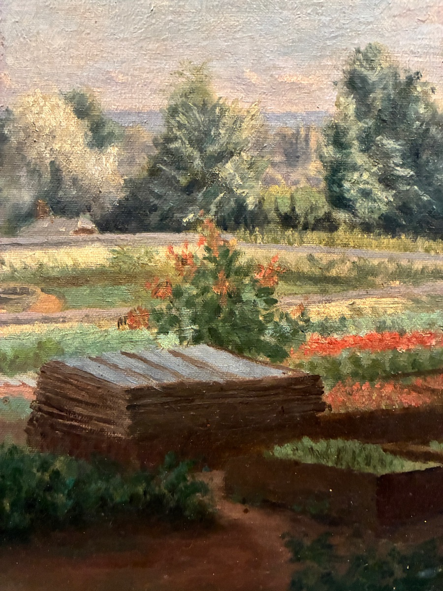 The Vegetable Garden At Château d'Aguessseau, Marette 1902-photo-2