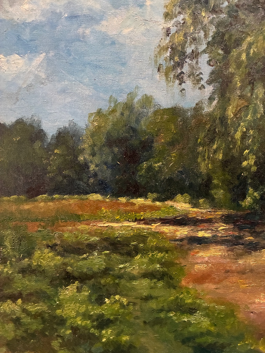 Paysage signé Roussel XXe-photo-1