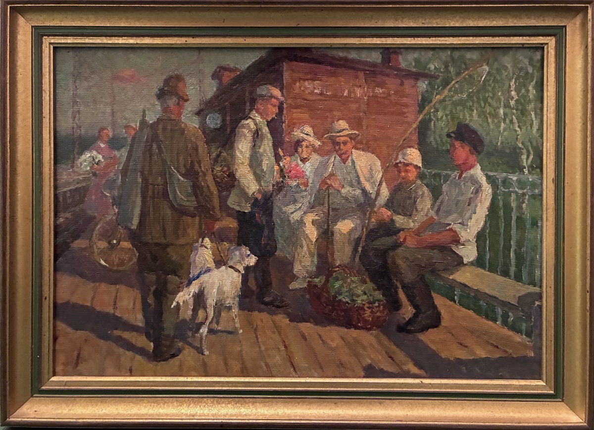 Scene From Life In Moscow, By Anatoly Konstantinovich Verigo-photo-2