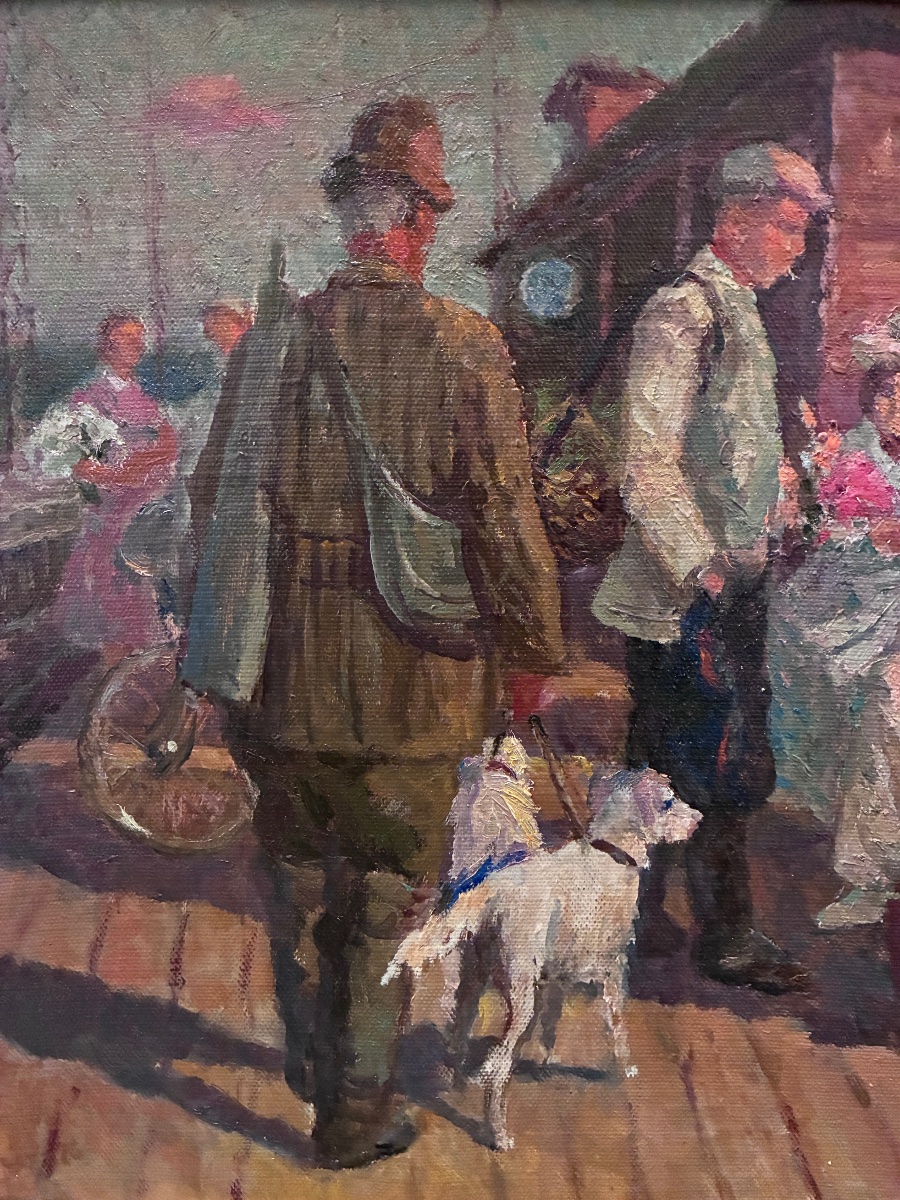 Scene From Life In Moscow, By Anatoly Konstantinovich Verigo-photo-3