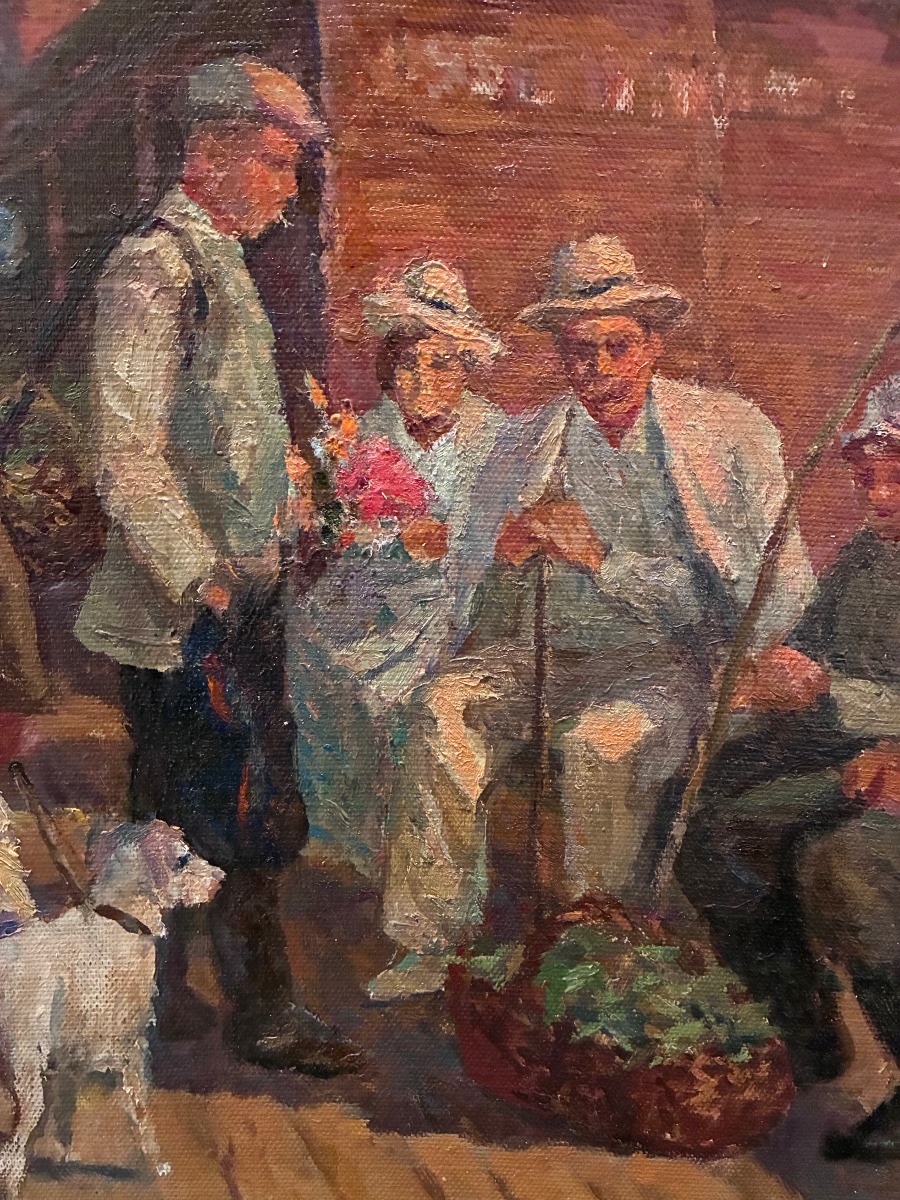 Scene From Life In Moscow, By Anatoly Konstantinovich Verigo-photo-4