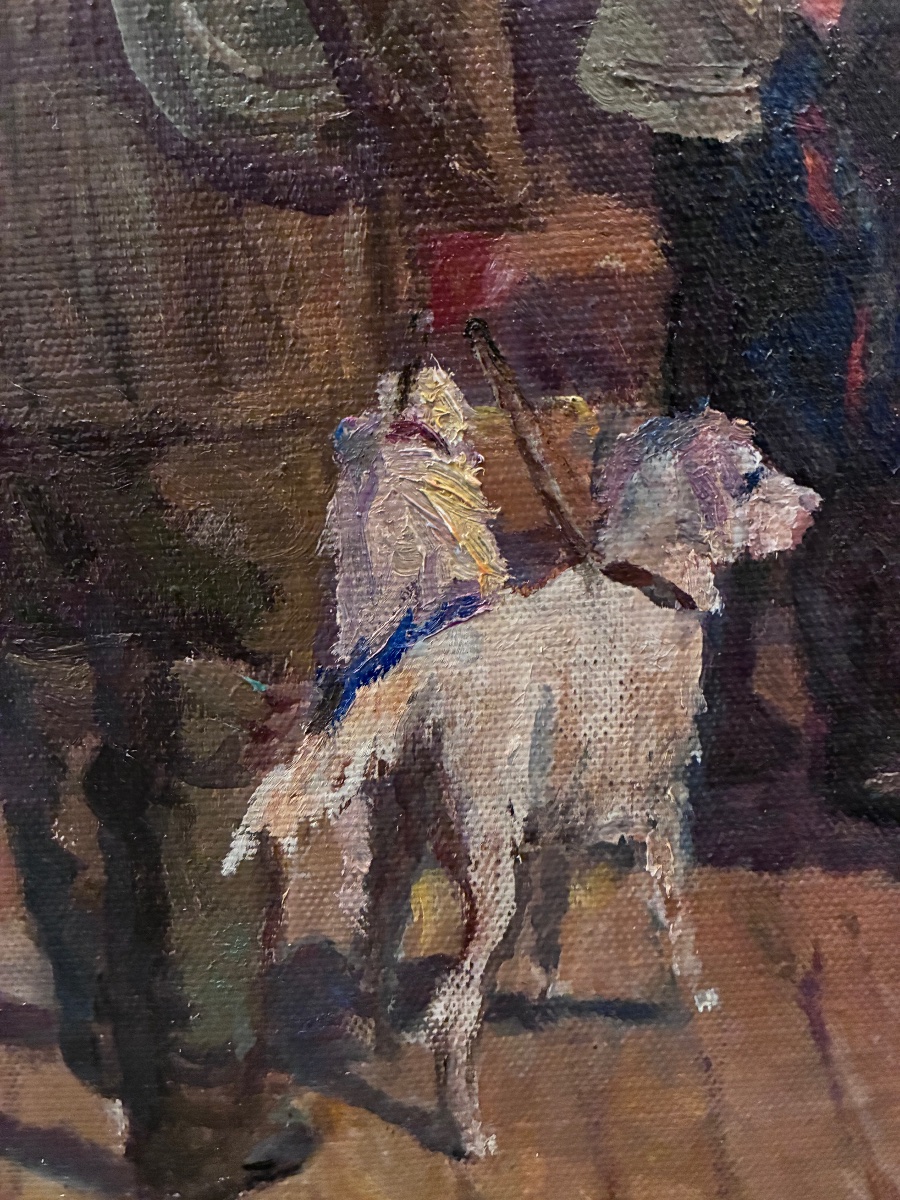 Scene From Life In Moscow, By Anatoly Konstantinovich Verigo-photo-1