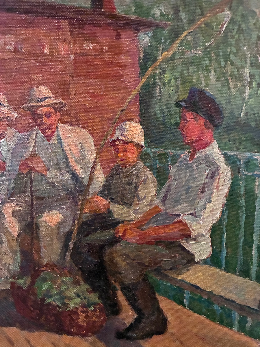 Scene From Life In Moscow, By Anatoly Konstantinovich Verigo-photo-2
