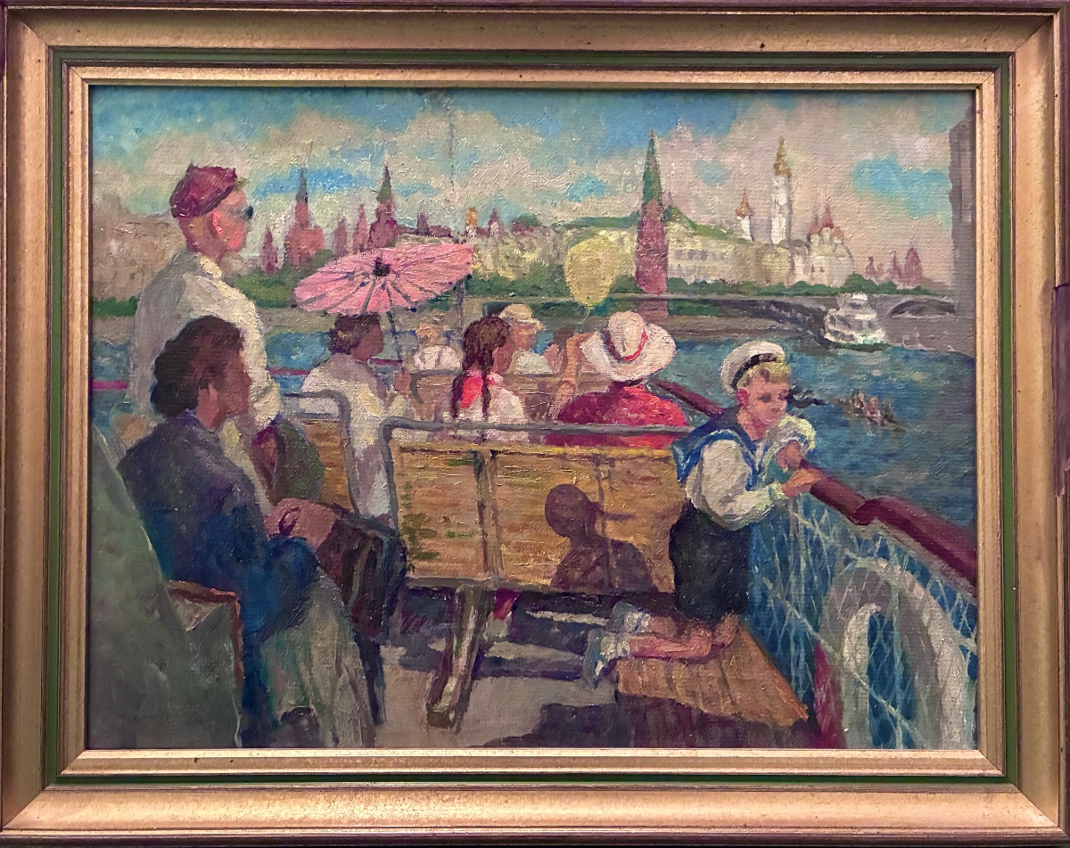 A Boat In Moscow, By Anatoly Konstantinovich Verigo-photo-2